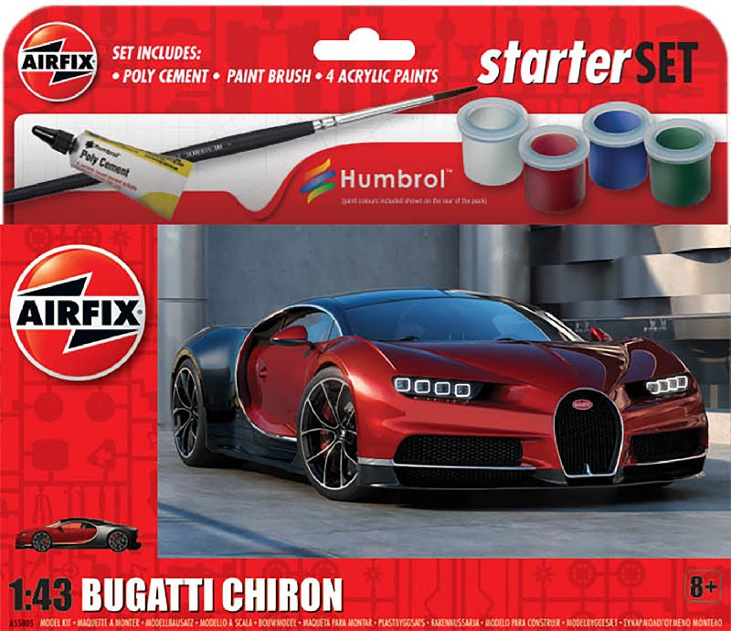 Airfix A55005 Bugatti Chiron Small Starter Set