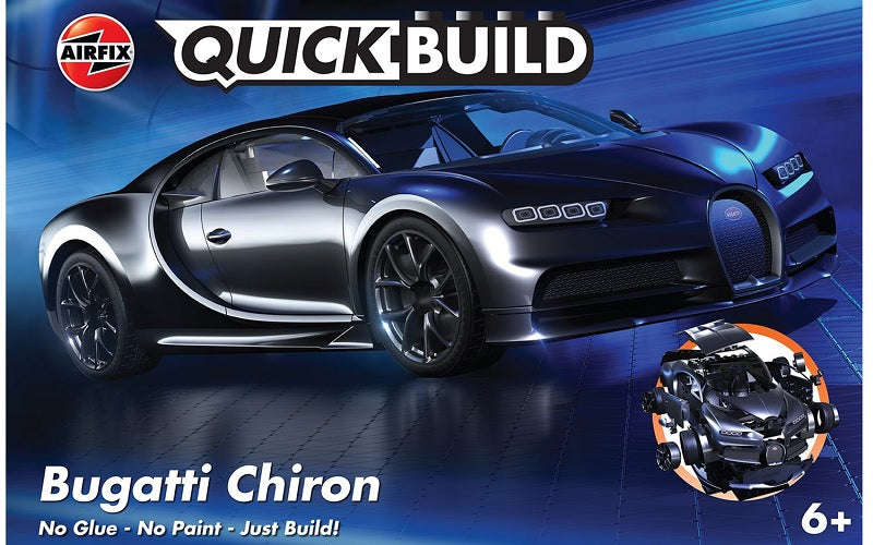 Quickbuild Bugatti Chiron Black J6025