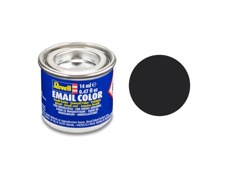 Revell Enamel Tar Black Matt 14 ml