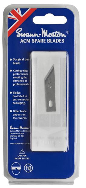 Swann Morton Acm Blades No 24 (Pack 5) For Acm22 & M528 9144