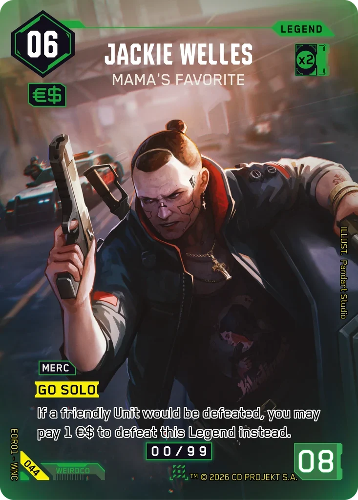 Jackie Welles: Mama's Favorite — Edgerunner Open S 1 / 044 / Nova Rare