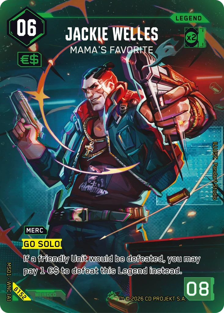 Jackie Welles: Mama's Favorite — Welcome to Night City — Beta / β152 / Iconic Legend