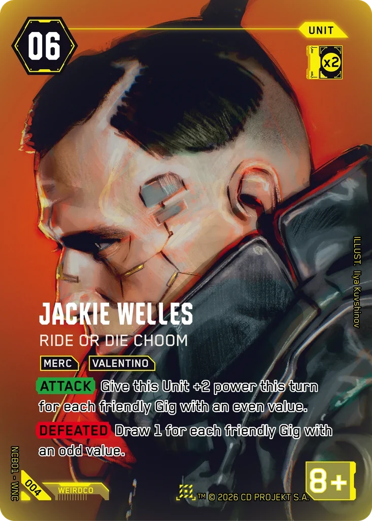 Jackie Welles: Ride or Die Choom — Night City Brawl S 1 / 004 / Nova Rare