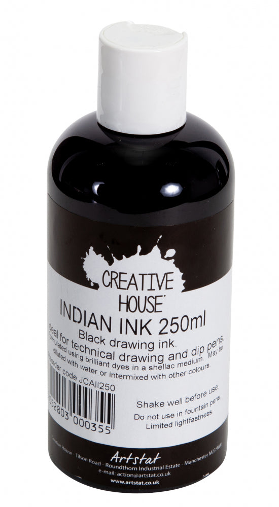 Indian Ink 250 ml - Black Creative House