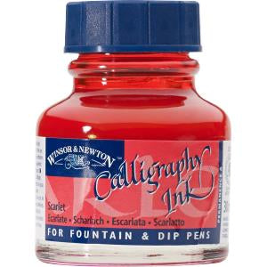 Winsor & Newton Scarlet Calligraphy Ink 30 ml 1111601