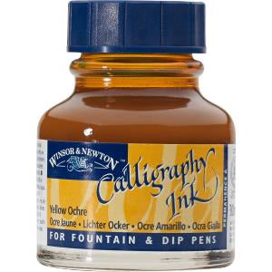 Winsor & Newton Yellow Ochre Calligraphy Ink 30 ml 1111744