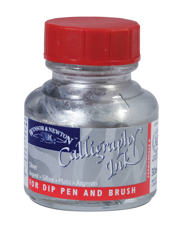Winsor & Newton Calligraphy Ink 30 ml - Silver 1110617