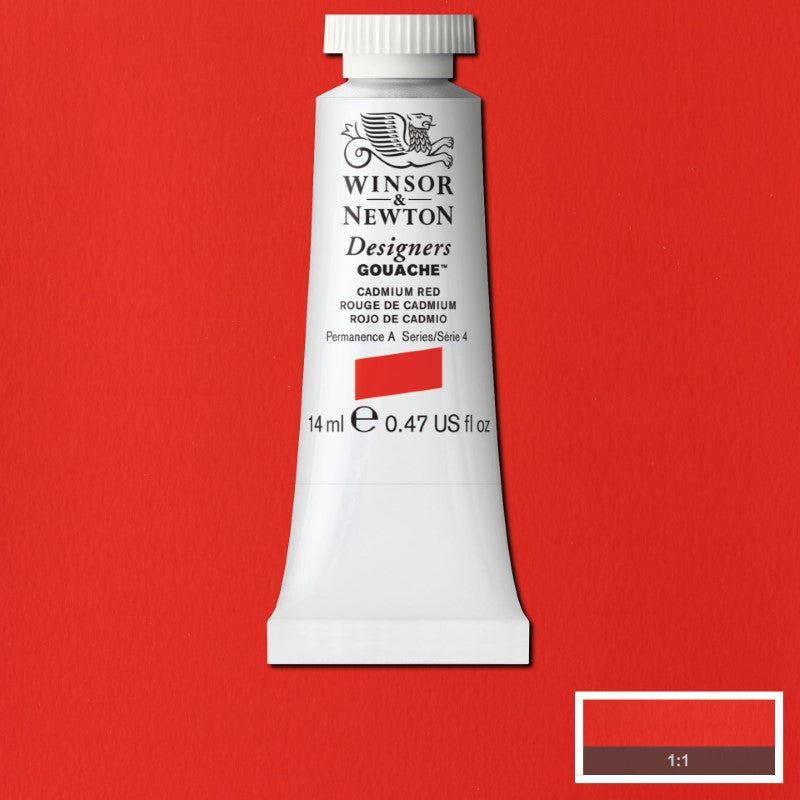 Winsor & Newton Designers Gouache 14 ml - Cadmium Red 8840470