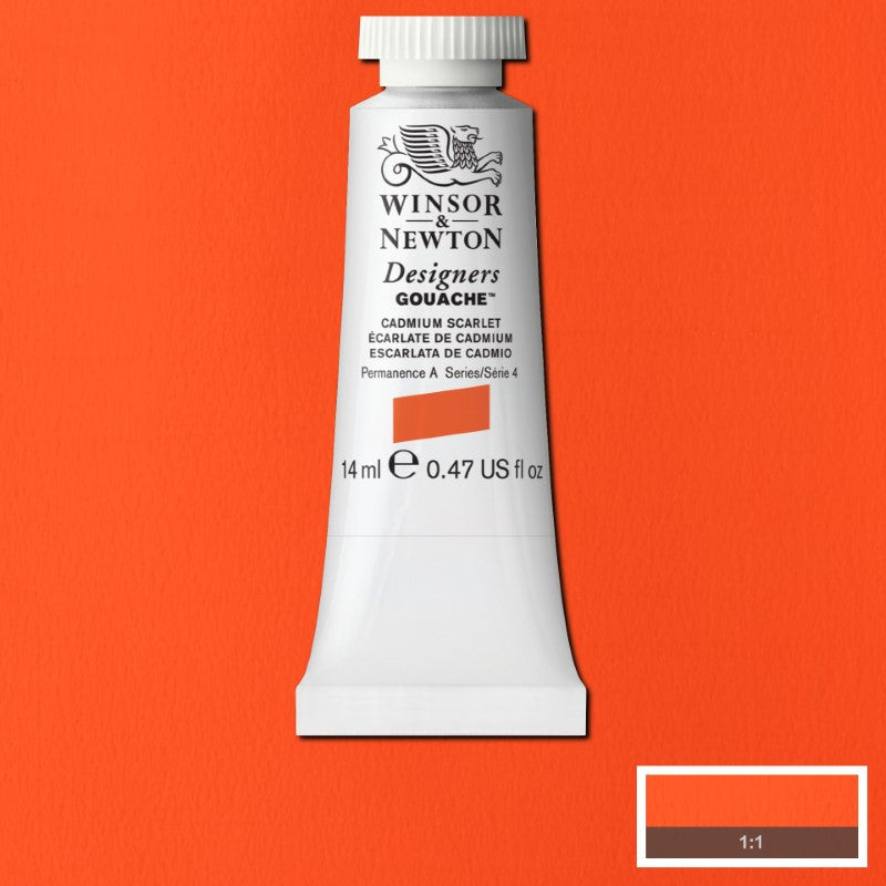 Winsor & Newton Designers Gouache 14 ml - Cadmium Scarlet 8840471