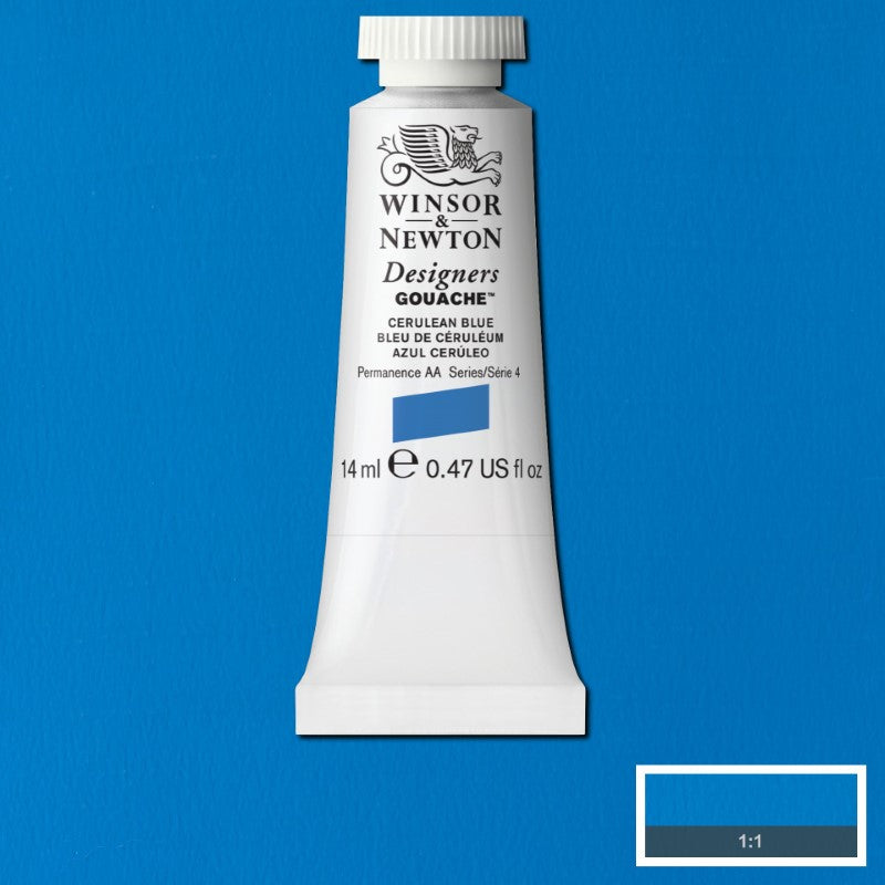 Winsor & Newton Designers Gouache 14 ml - Cerulean Blue 8840584