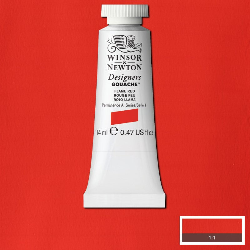 Winsor & Newton Designers Gouache 14 ml - Flame Red 0605249