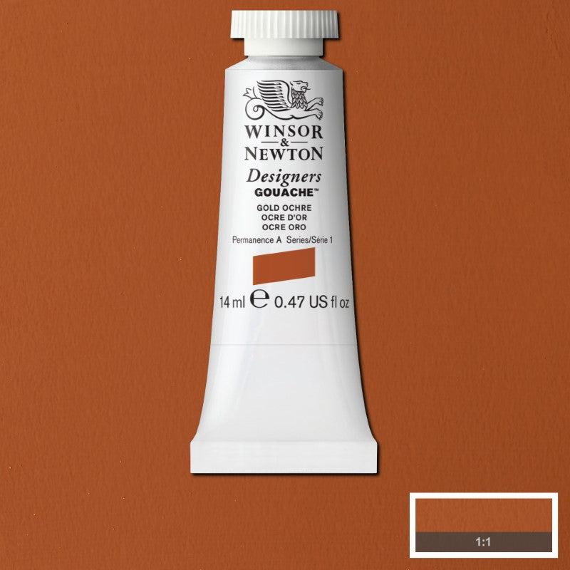 Winsor & Newton Designers Gouache 14 ml - Gold Ochre 0605285