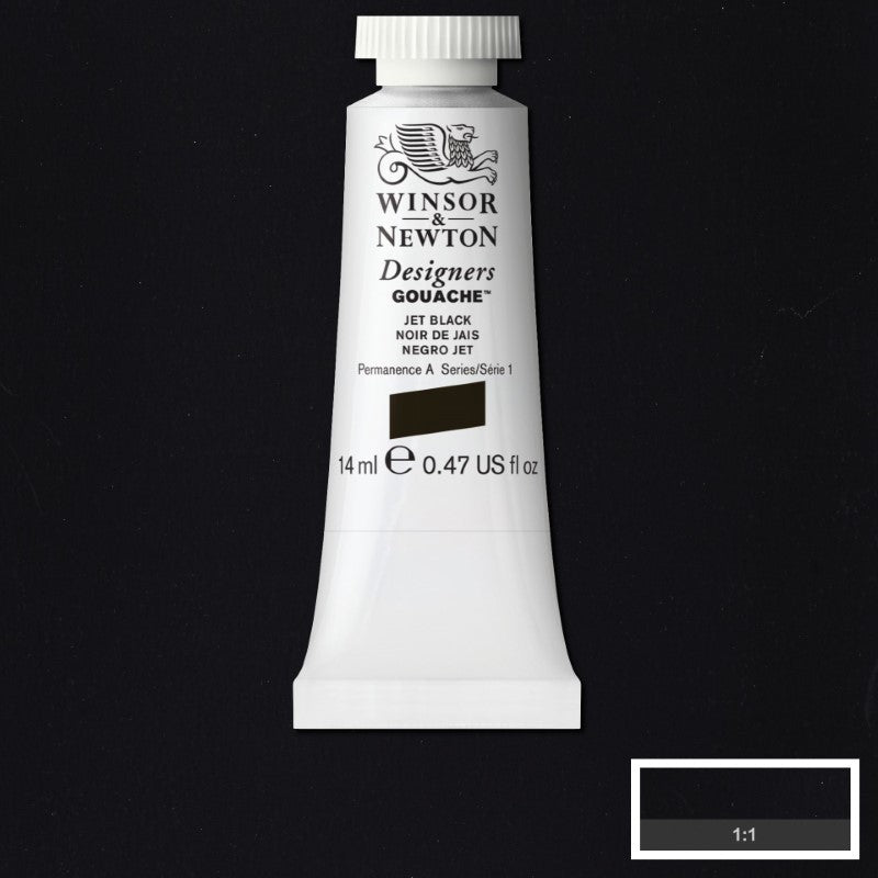 Winsor & Newton Designers Gouache 14 ml - Jet Black 8840476