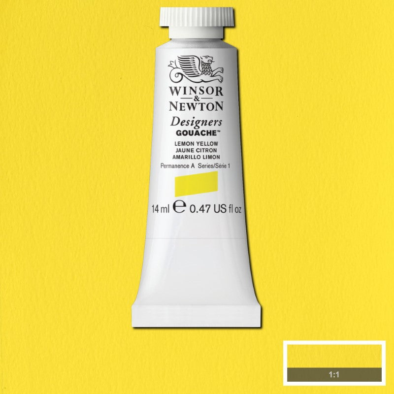 Winsor & Newton Designers Gouache 14 ml - Lemon Yellow 0605345