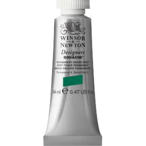 Winsor & Newton Designers Gouache 14 ml - Perm Green Deep 0605482