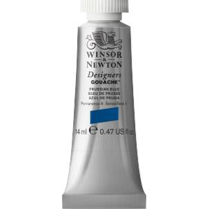 Winsor & Newton Designers Gouache 14 ml - Prussian Blue 0605538