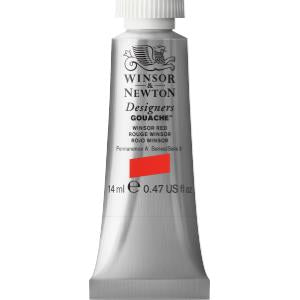 Winsor & Newton Designers Gouache 14 ml - Winsor Red 0605726