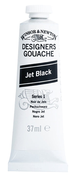 Winsor & Newton Designers Gouache Large 37 ml Jet Blk 8840482