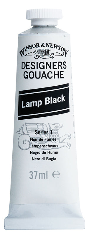 Winsor & Newton Designers Gouache 37 ml - Lamp Black 0614337