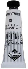 DALER-ROWNEY Designers Gouache 15 ml - Permanent White 136005008