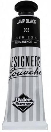 DALER-ROWNEY Designers Gouache 15 ml - Lamp Black 136005035