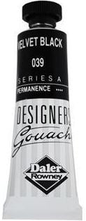 DALER-ROWNEY Designers Gouache 15 ml - Velvet Black 136005039