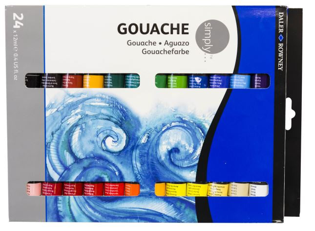 DALER-ROWNEY Simply Gouache 24X12 ml Set