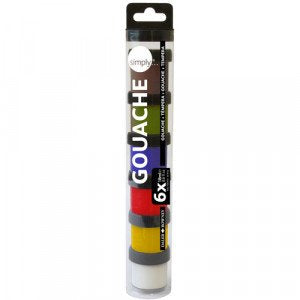 DALER-ROWNEY Simply Gouache Pot Set 6X18 ml 646600911