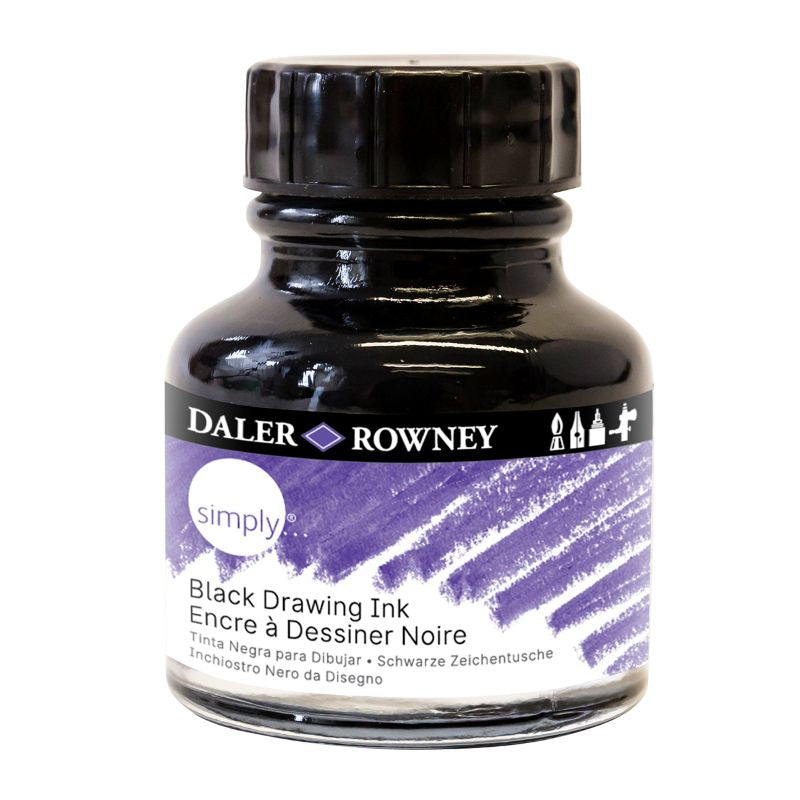 DALER-ROWNEY Simply Black India Ink 29.5 ml