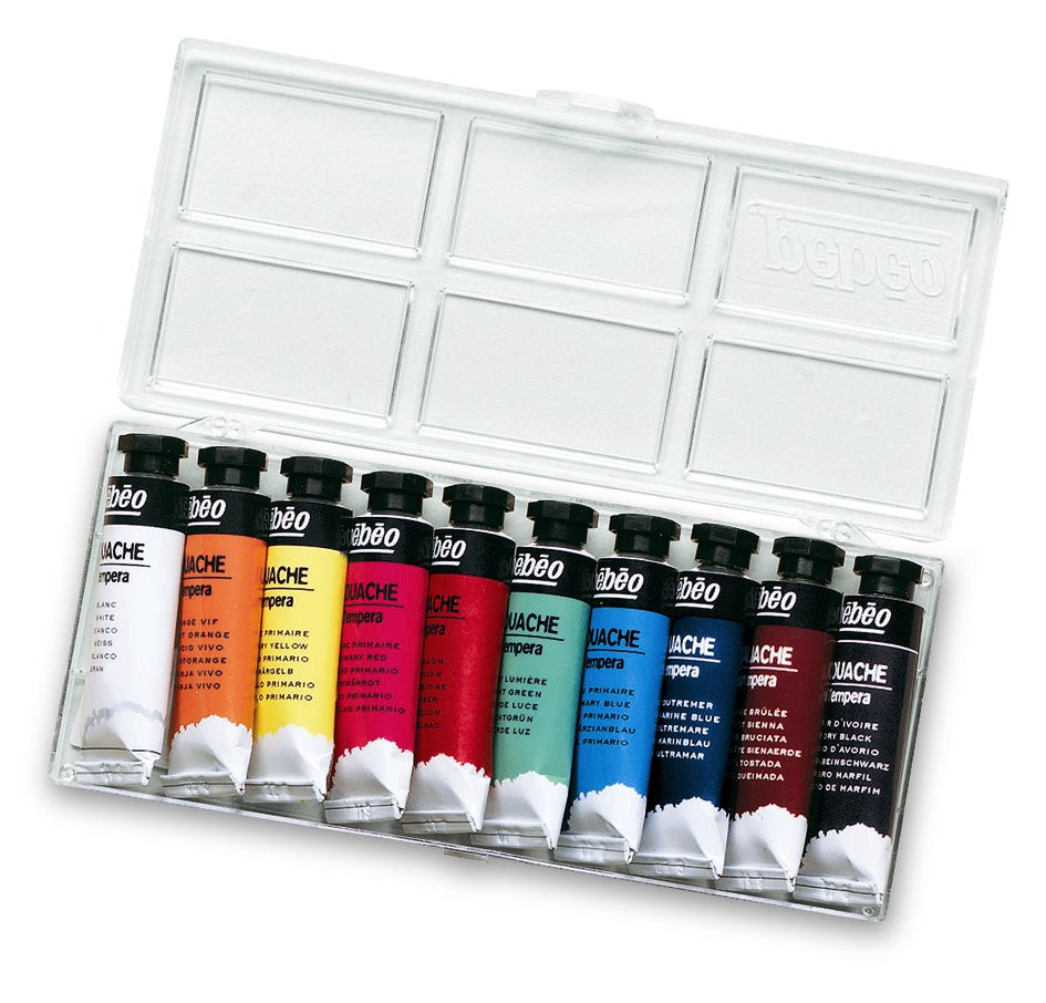 Pébéo Gouache Tempera Set Of 10X10 ml Tubes 678000