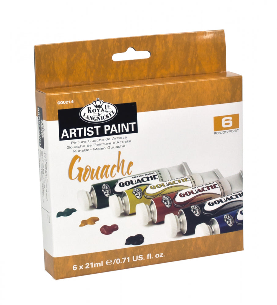 Royal & Langnickel 21 ml Gouche Paint 6 Pk Gou21-6