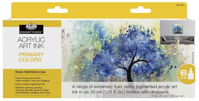 Royal & Langnickel Acrylic Ink 6 Primary Colours Ink-Set2