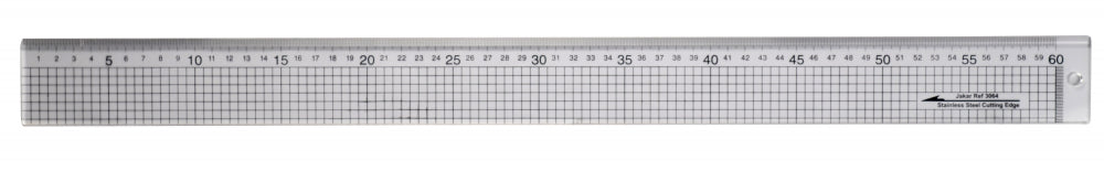 Jakar Acrylic Ruler With Stainless Steel Edge 60 cm