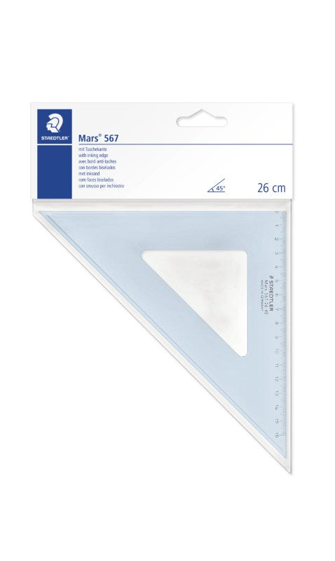 Staedtler Set Square 26 cm 45° 567 26-45