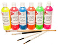 SCOLA Fluorescent Artmix Paint 6 X 300 ml Amf300/6/A
