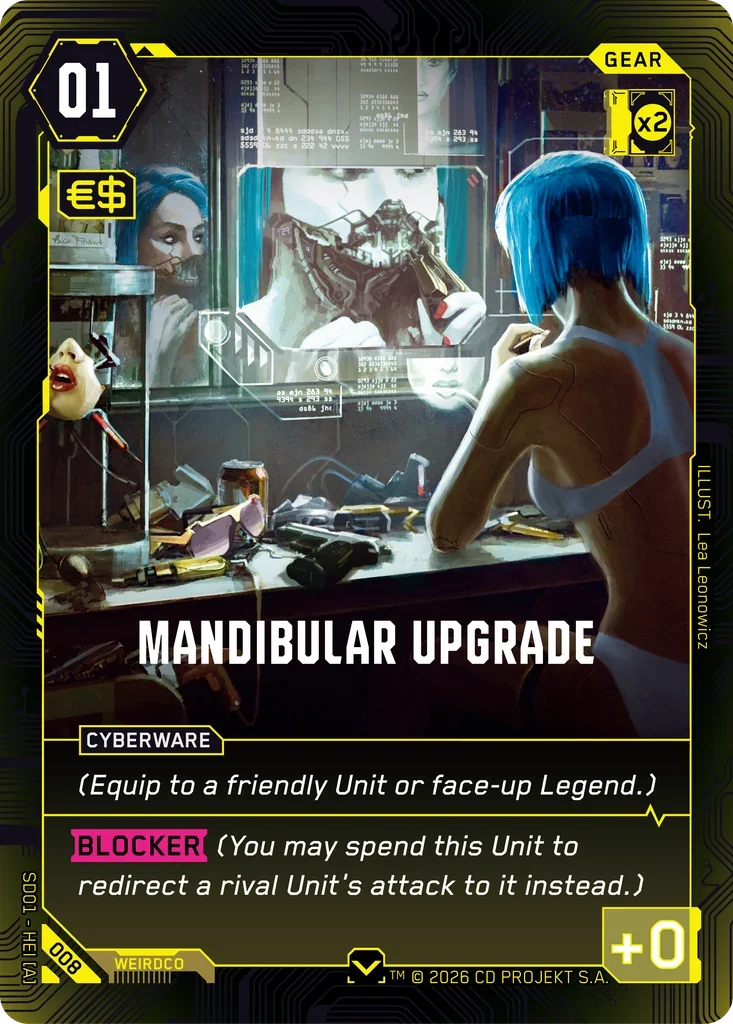 Mandibular Upgrade — The Heist — Retail Starter Deck / 008 / Common