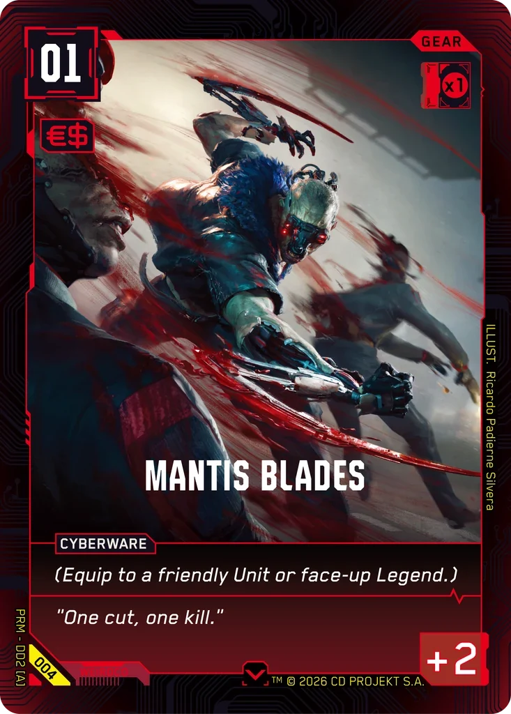 Mantis Blades — Arasaka Demo Deck / 004 / Common