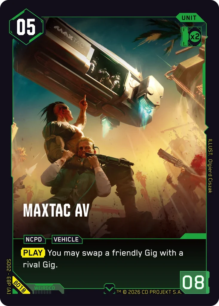 MaxTac AV — Embracing Power — Beta Starter Deck / β018 / Common