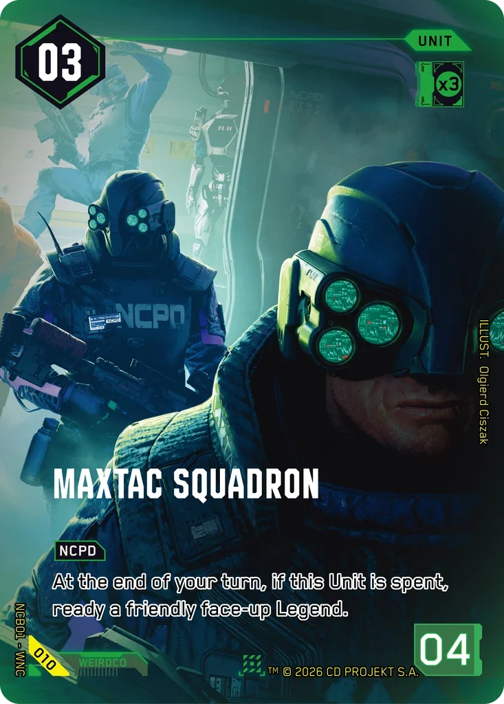 MaxTac Squadron — Night City Brawl S 1 / 010 / Nova Rare