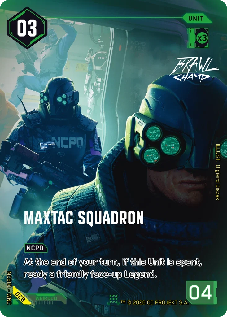 MaxTac Squadron — Night City Brawl S 1 / 028 / Nova Rare
