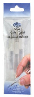 R&L Soft Grip Embossing & Stylus Tool Set 3 Pack Sg95