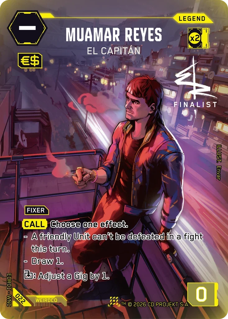 Muamar Reyes: El Capitán — Edgerunner Open S 1 / 022 / Nova Rare