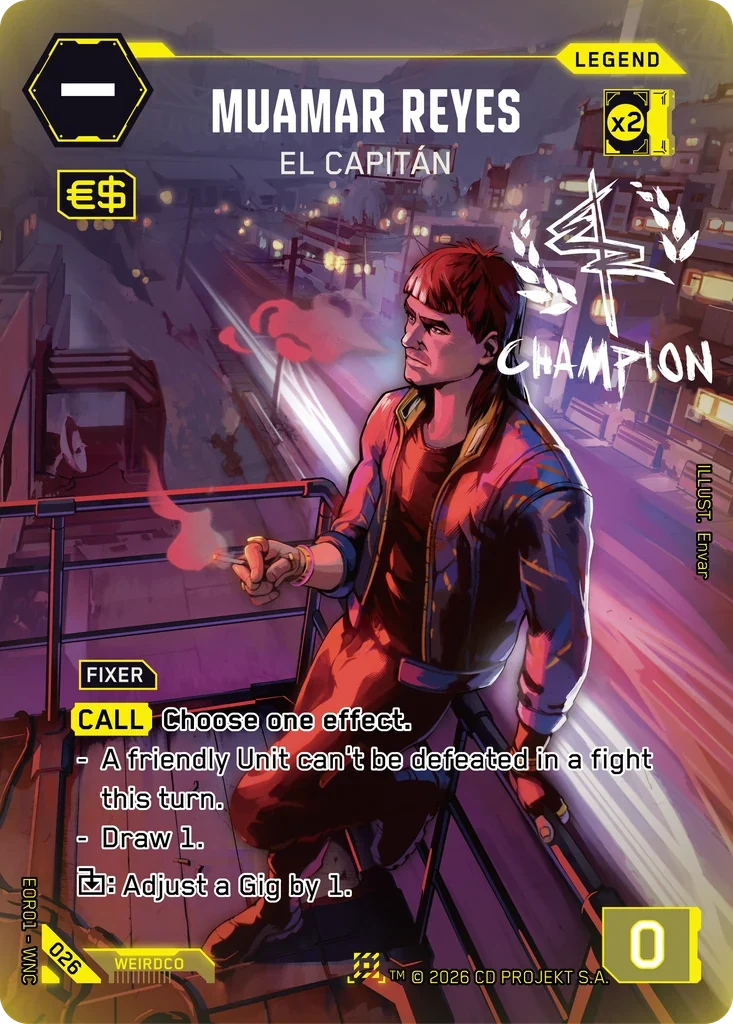 Muamar Reyes: El Capitán — Edgerunner Open S 1 / 026 / Nova Rare