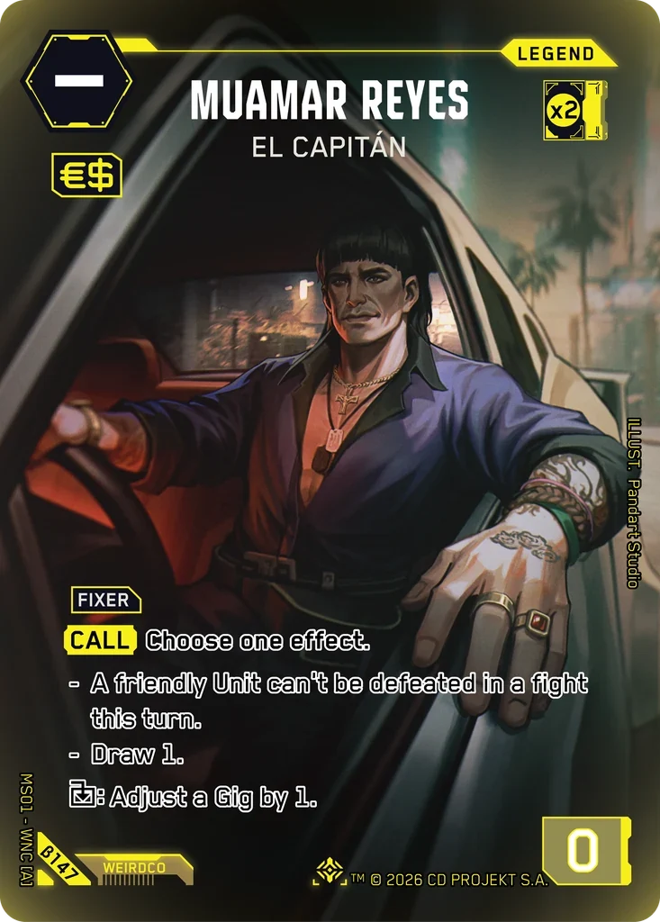Muamar Reyes: El Capitán — Welcome to Night City — Beta / β147 / Iconic Legend