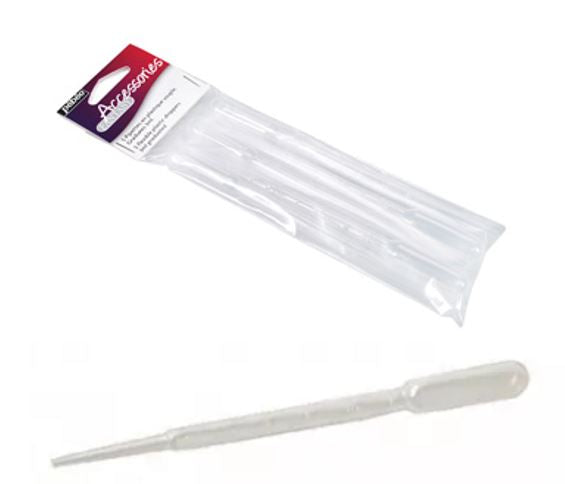Set Of 5 Flexible Plastic Pipette Droppers 166301