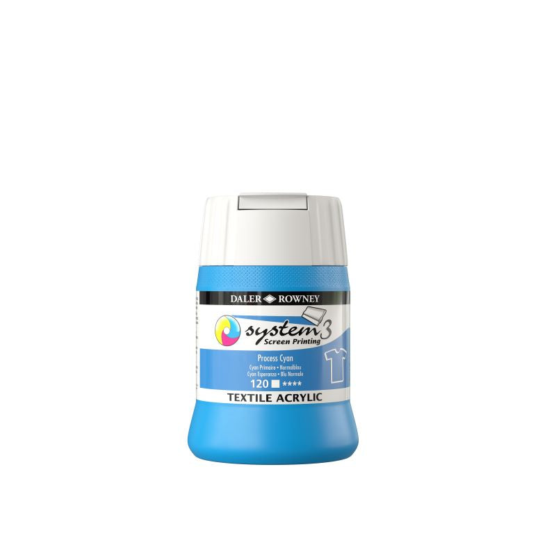 DALER-ROWNEY System3 Textile Screen Printing 250 ml Process Cyan