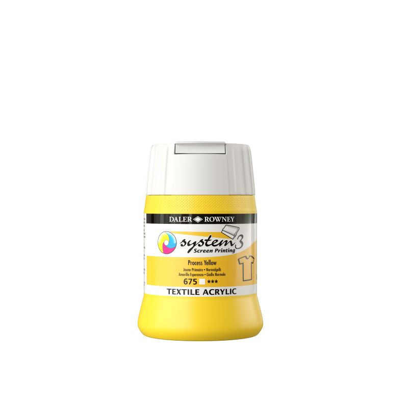 DALER-ROWNEY System3 Textile Screen Printing 250 ml Process Yellow