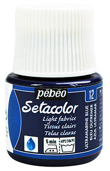 Ultramarine Light Fabrics Pébéo Setacolor 45 ml 329012