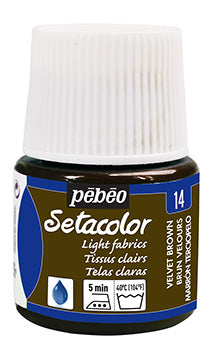 Velvet Brown Light Fabrics Pébéo Setacolor 45 ml 329014
