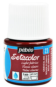 Oriental Red Light Fabrics Pébéo Setacolor 45 ml 329023
